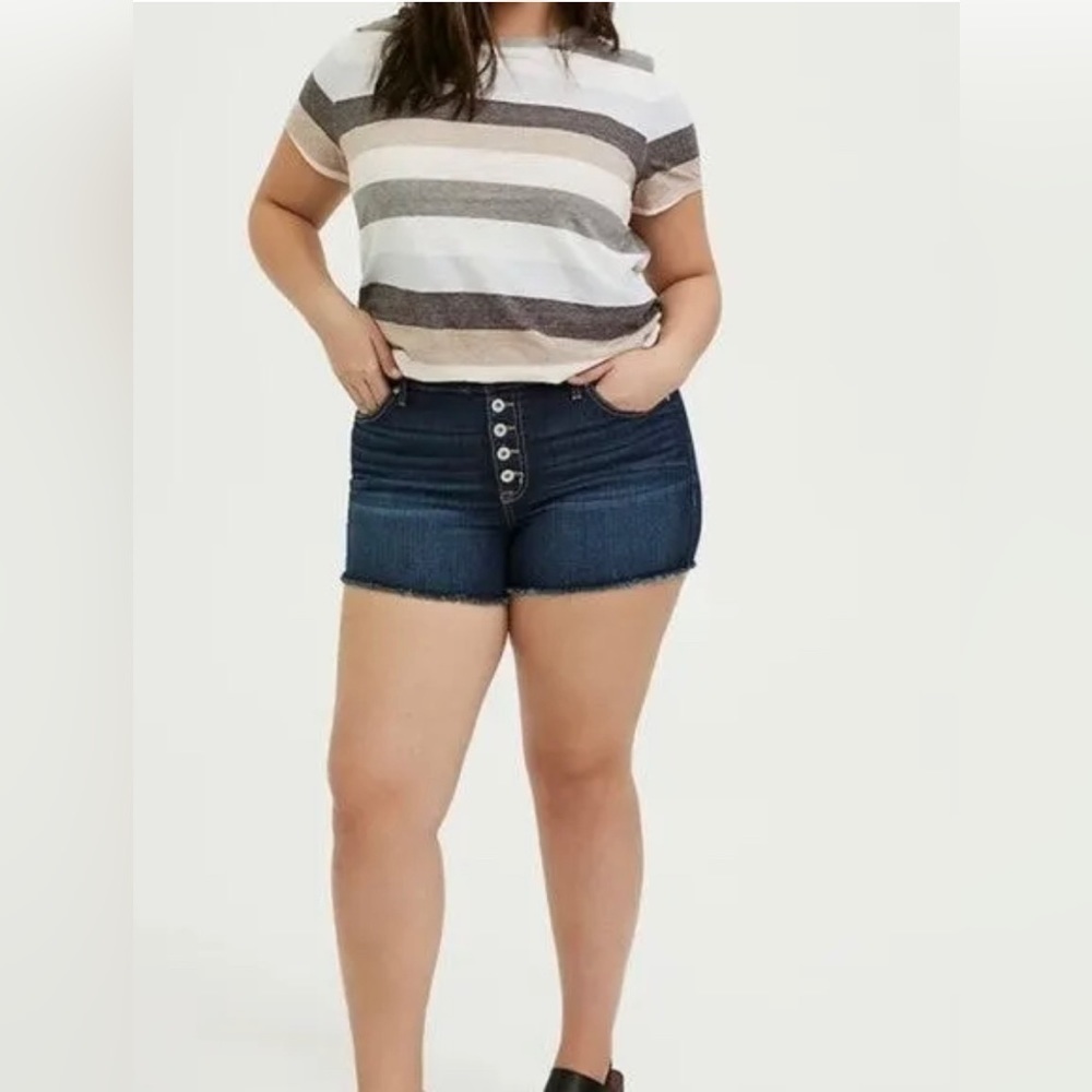 Torrid denim button fly shorts